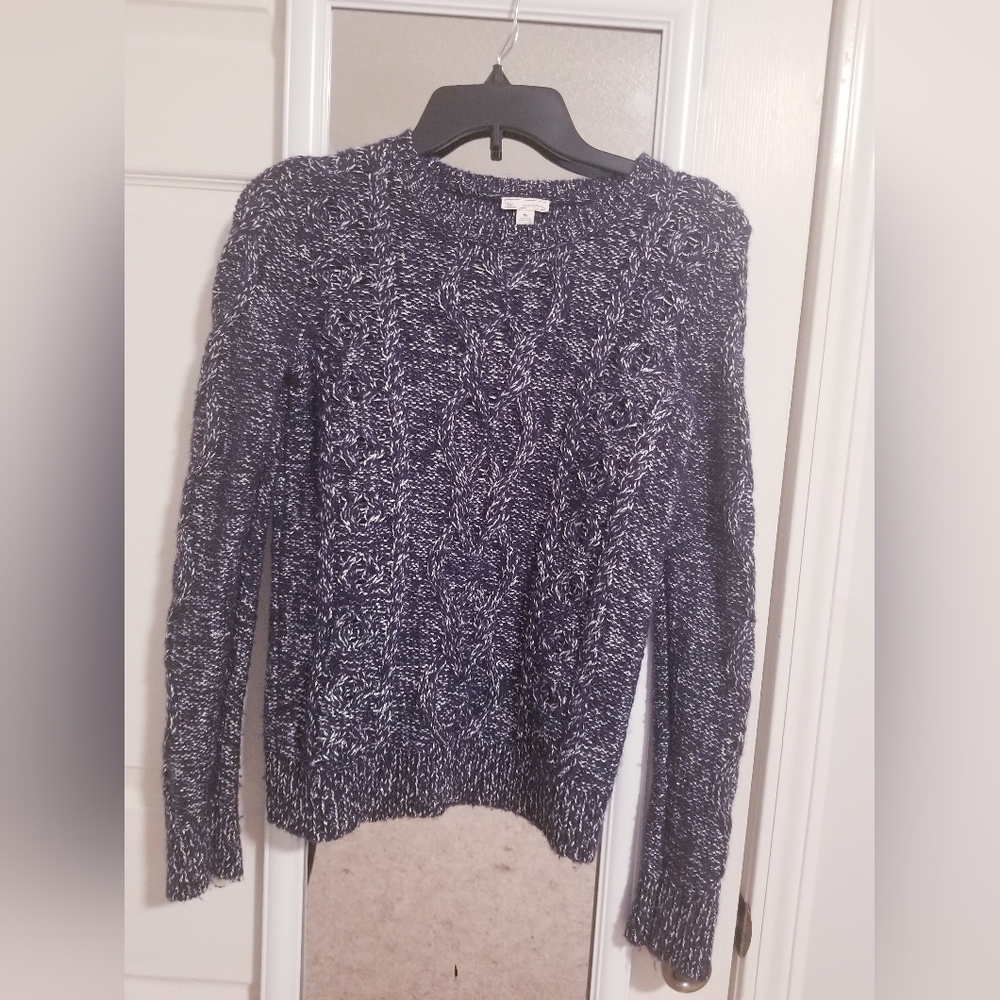 Gap Navy Blue Cableknit Sweater